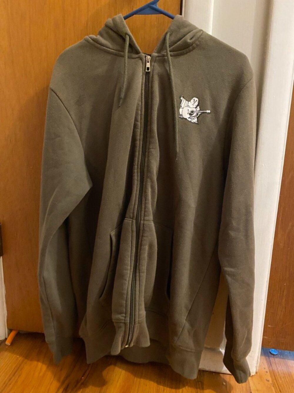 True Religion Zip Hoodie Green Large